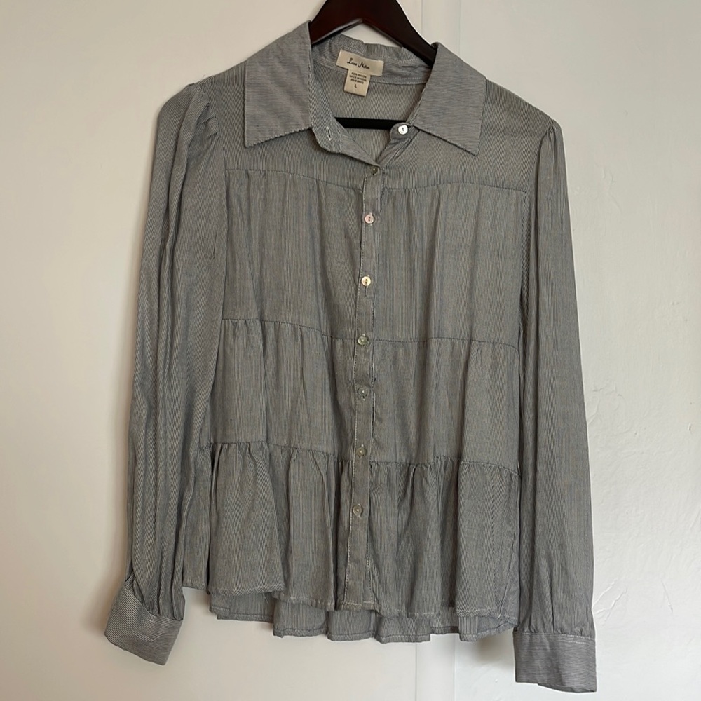 Pinstripe button down